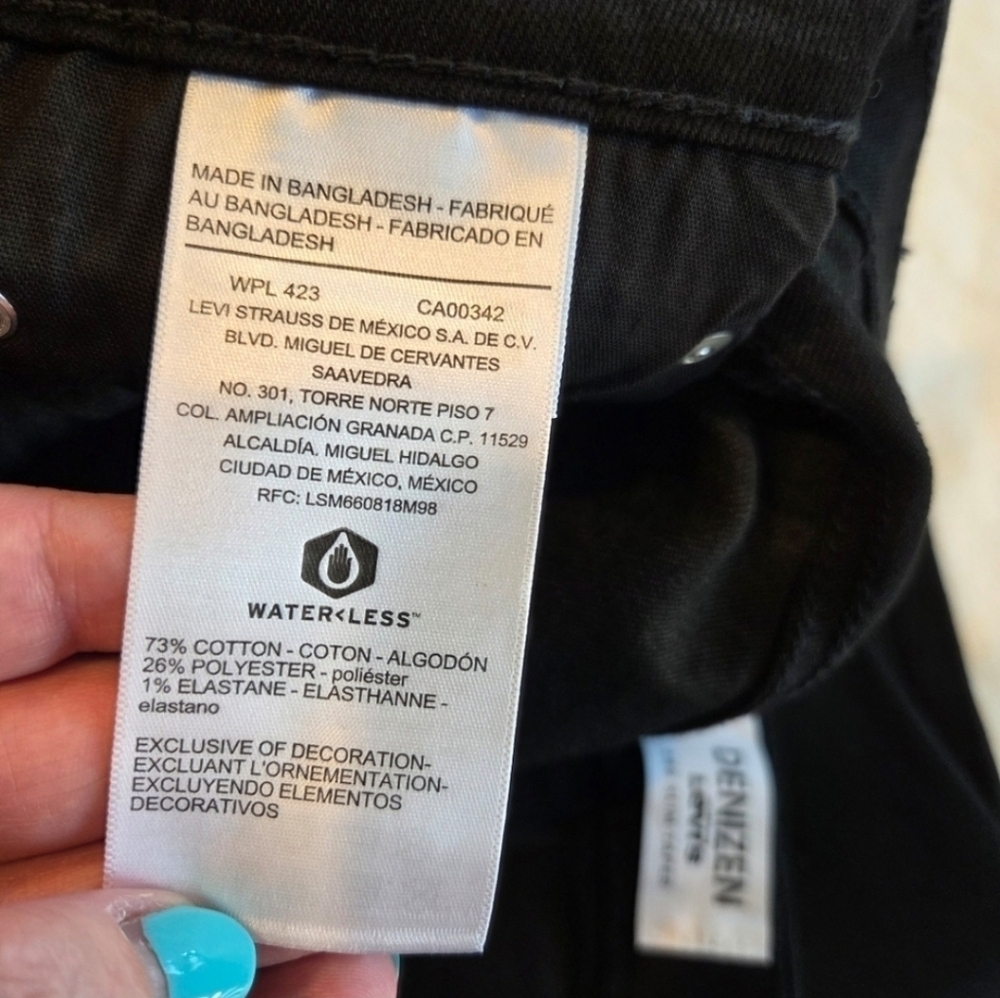 Levi's Men's 286 Slim Taper Amped Up Flex Black Jeans 32x32  New Grunge Street - Picture 6 of 9